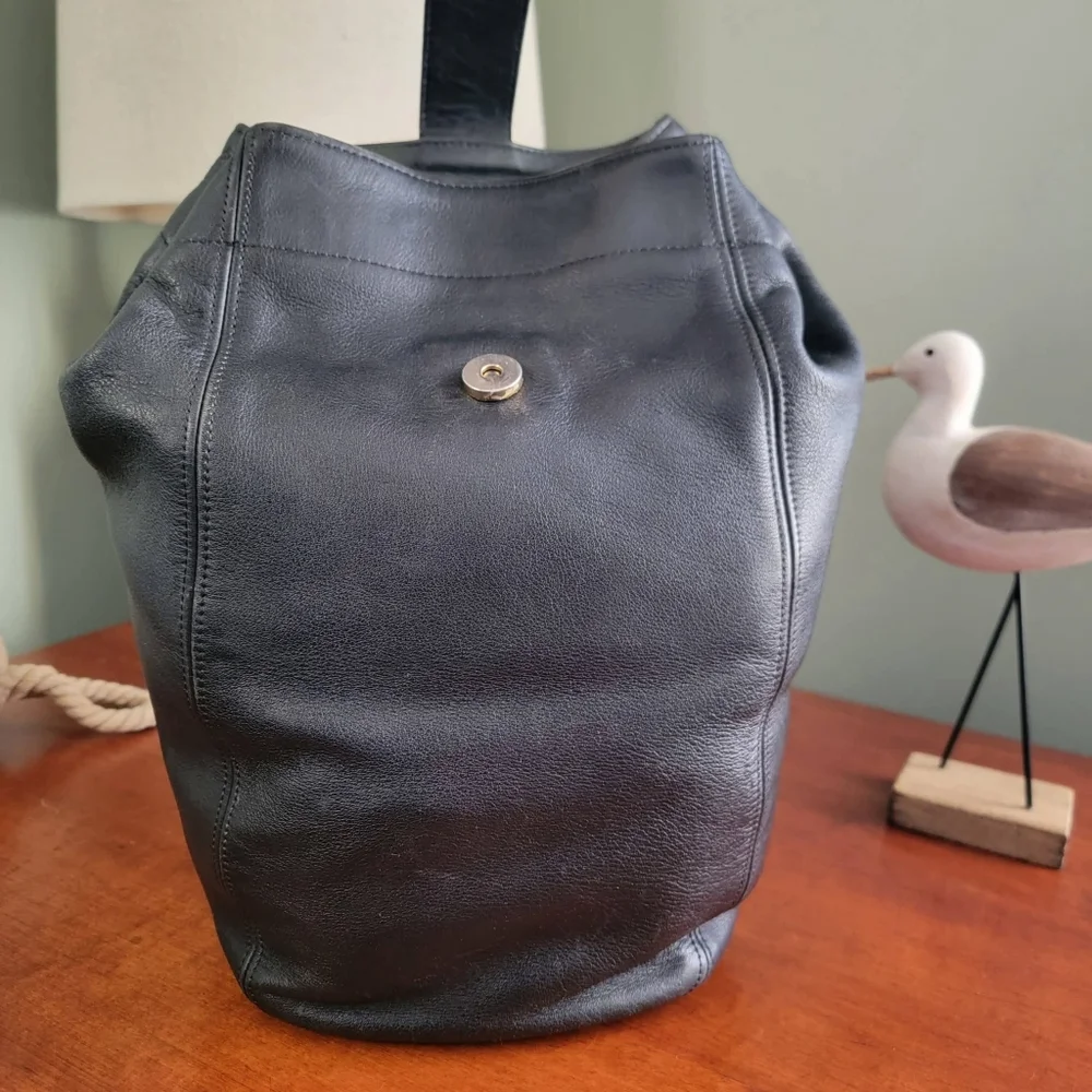 Coach 4160 Soho Sling Backpack Black Leather Vintage Y2K Bag